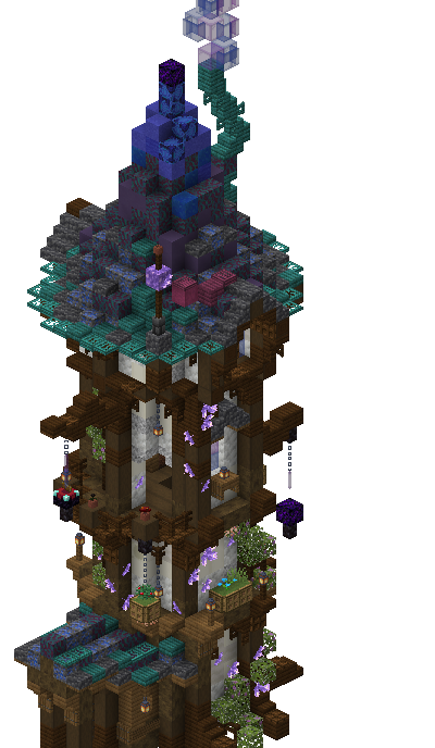 East perspective of wizard tower saga