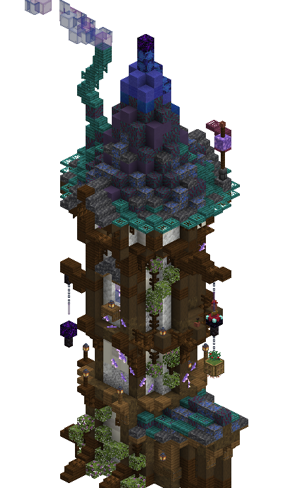 South perspective of wizard tower saga