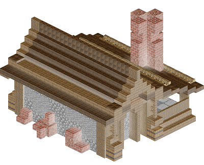 East perspective of Simple Blacksmith