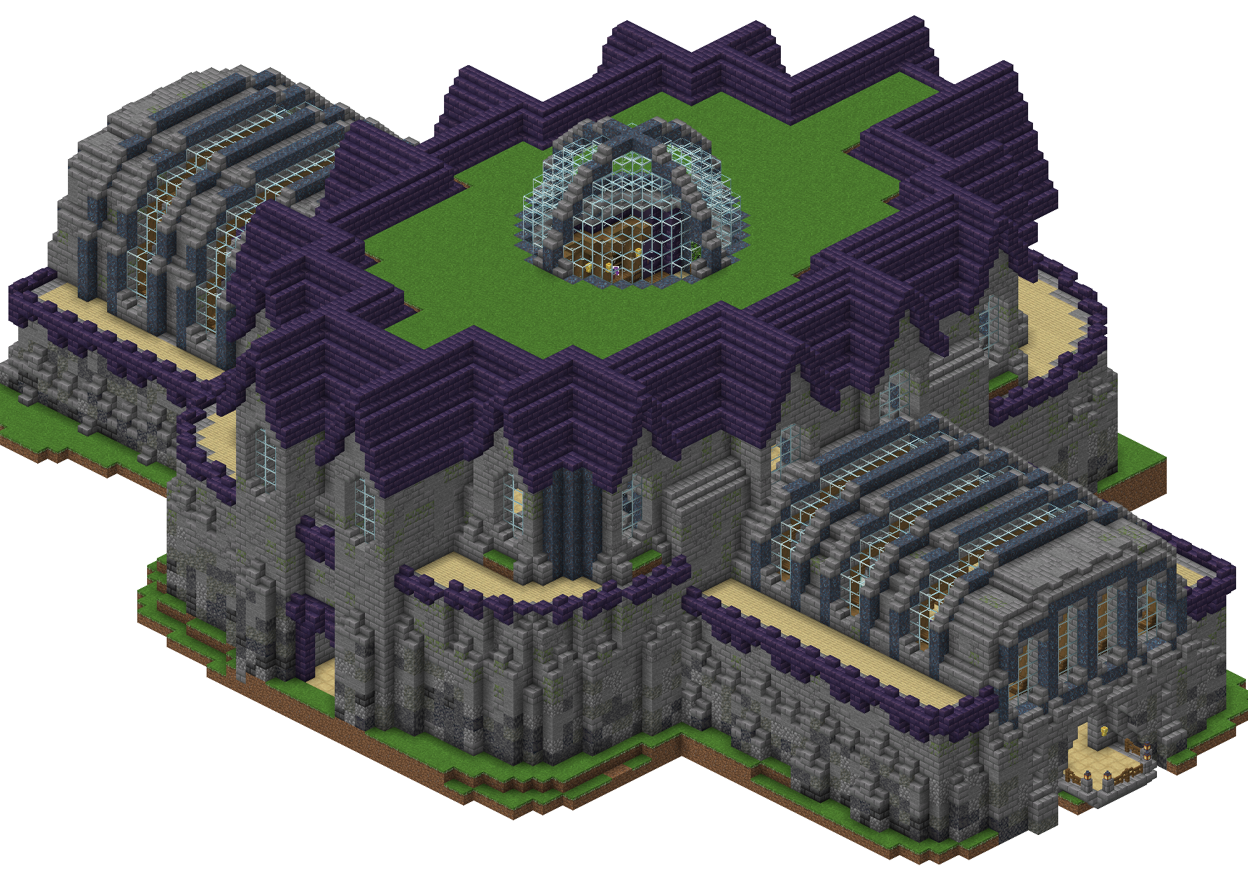 West perspective of Ars Nouveau Library (No JSON)