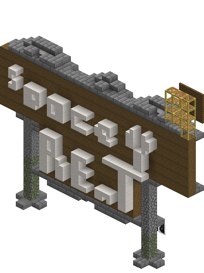 South perspective of Drygmy Den Sign