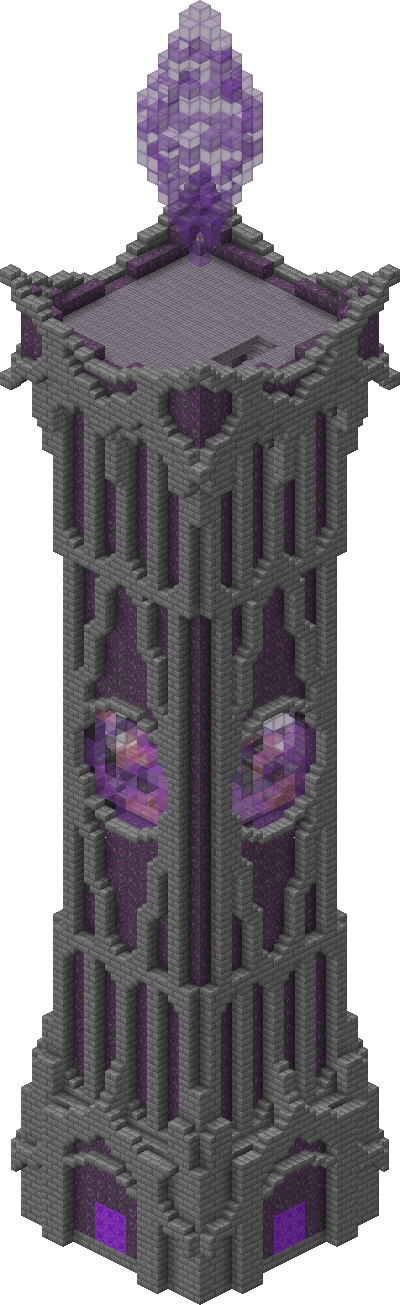 West perspective of Elemental Tower - Abjuration