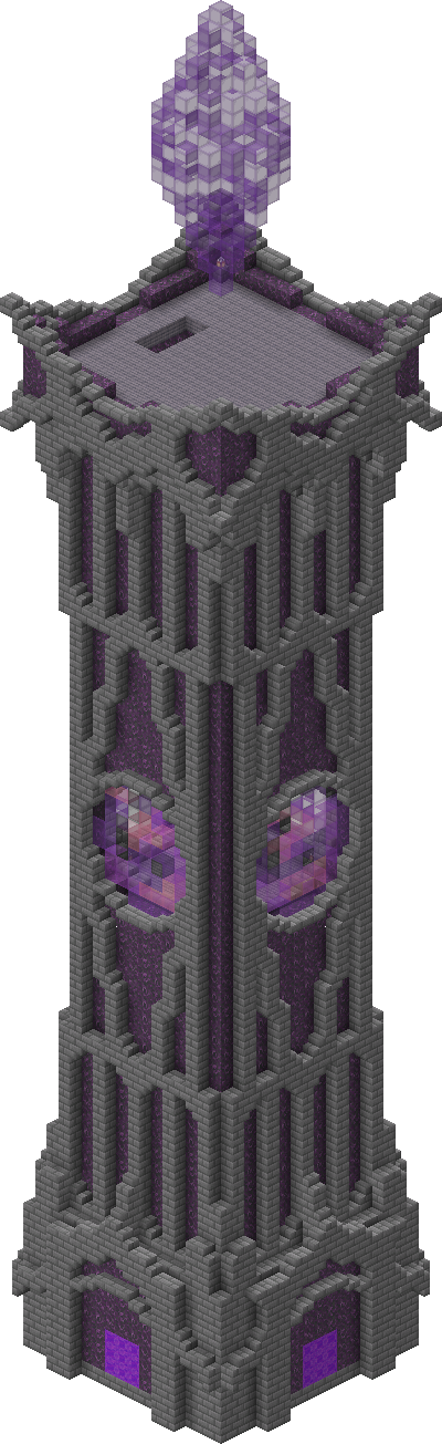 East perspective of Elemental Tower - Abjuration