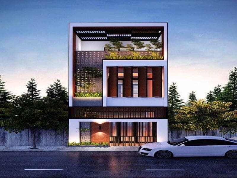 Thiết kế rộng rãi với cửa lớn và ban công thoáng.