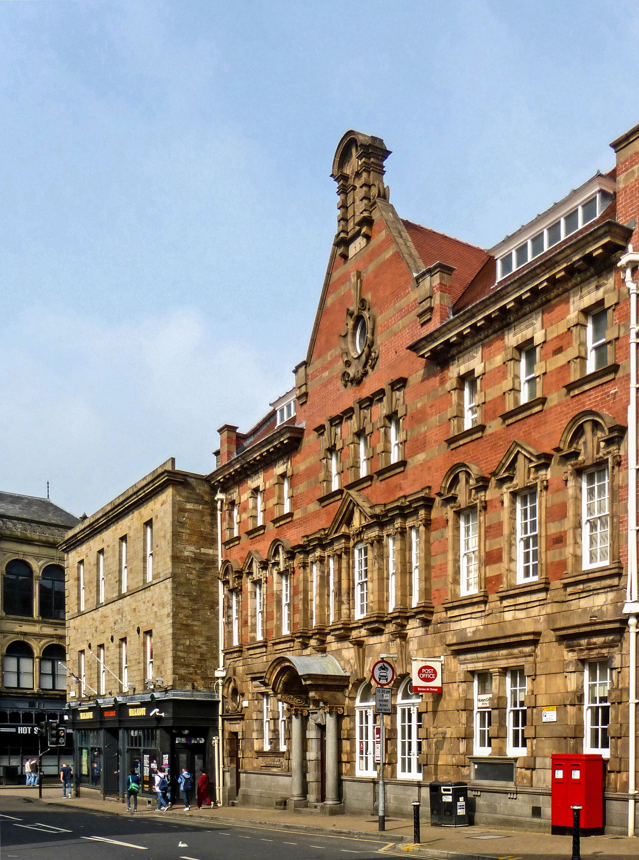 A street with many old buildings