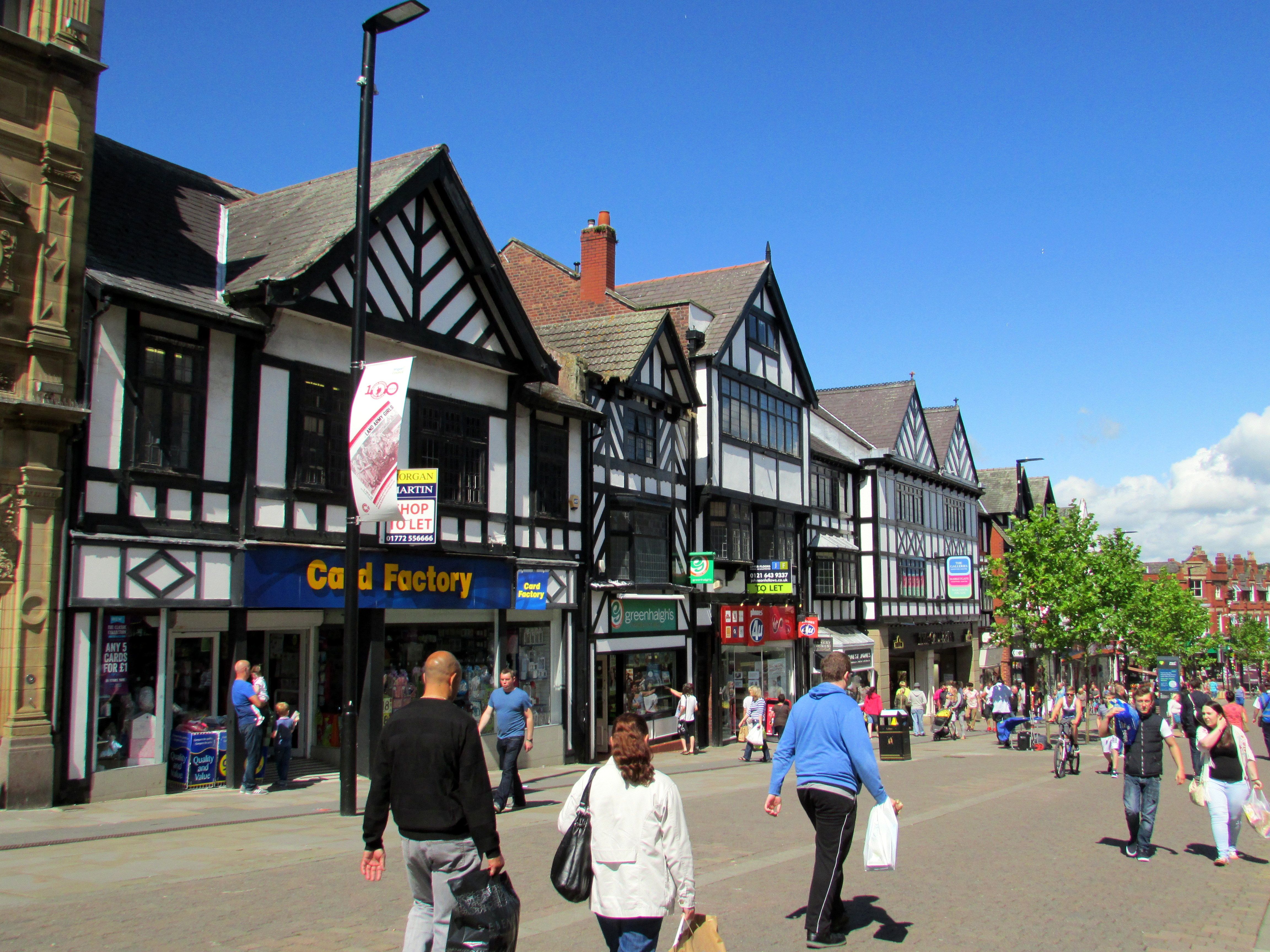 A busy pedestrian street