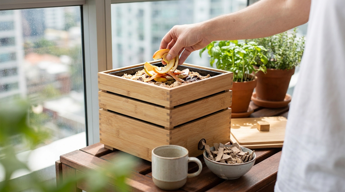 Compostagem em apartamento: passo a passo