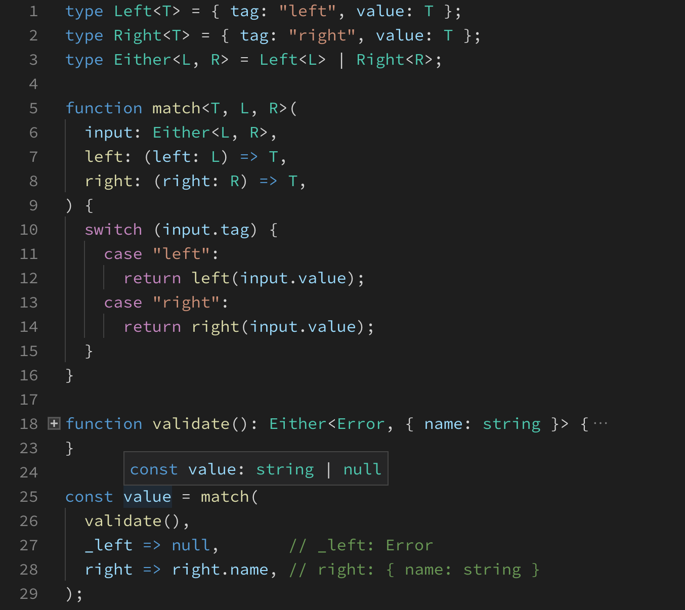 Pattern matching and type safety in TypeScript - Blog