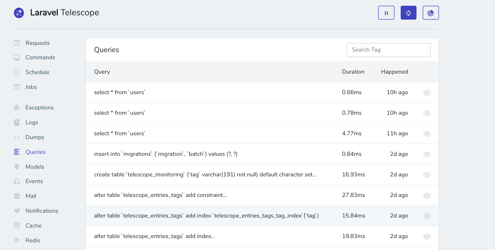 Monitoring a Laravel Application with Telescope