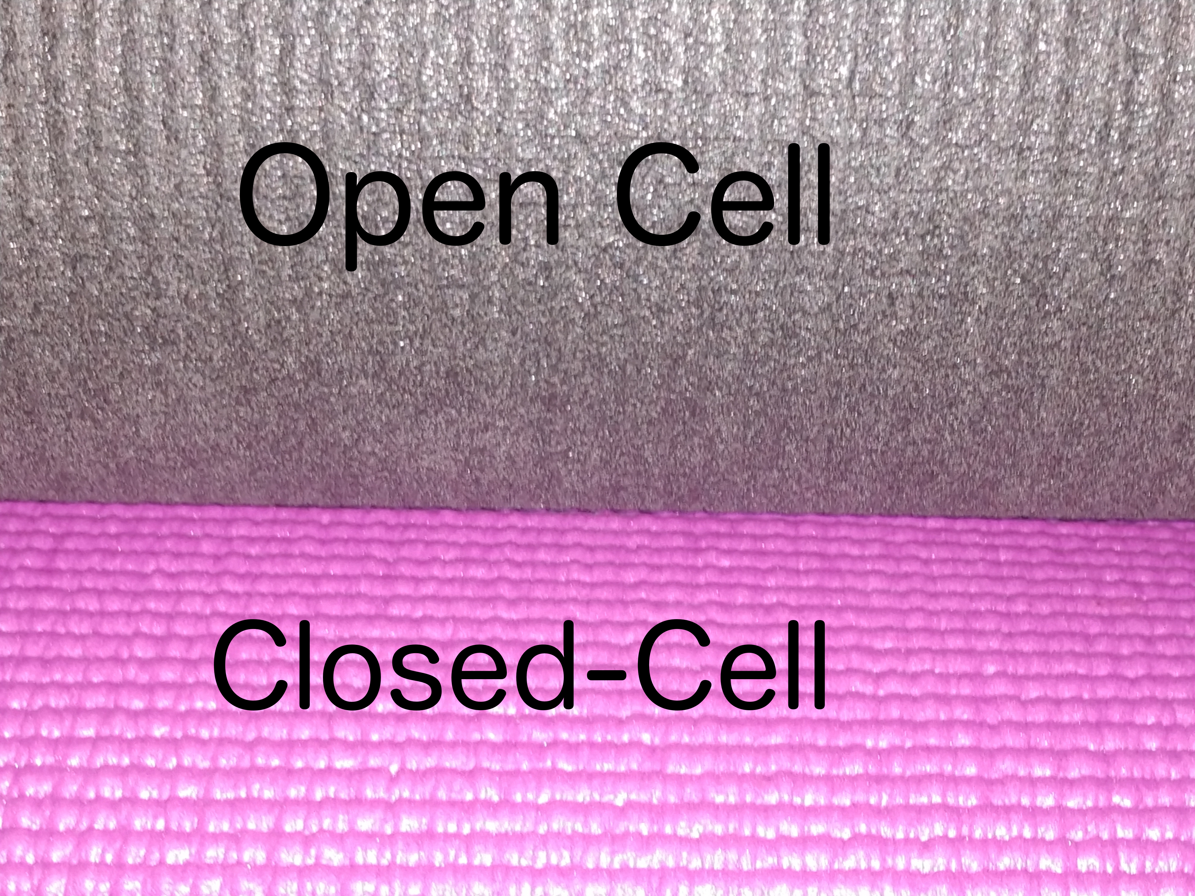 open cell vs closed cell yoga mat