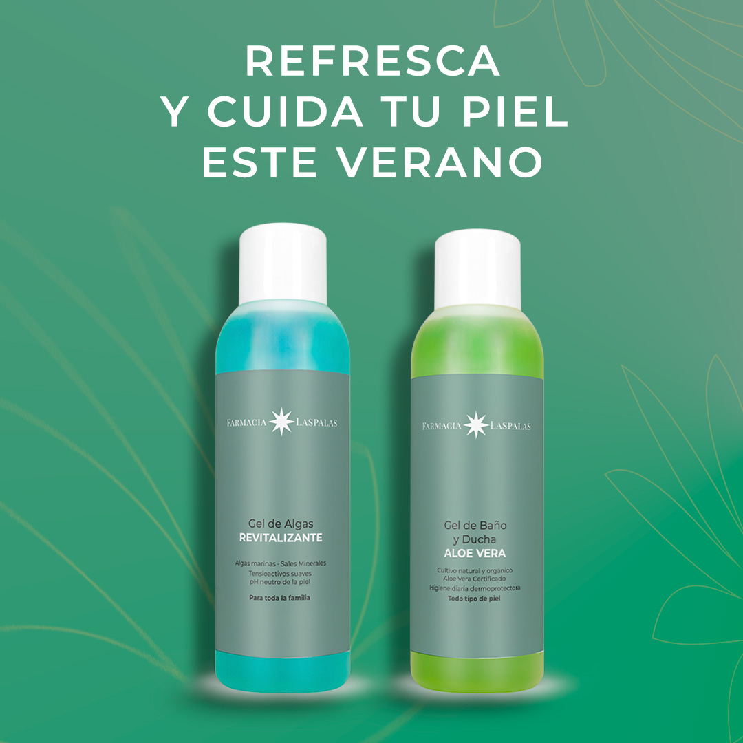 geles de ducha de Aloe Vera y Algas 
