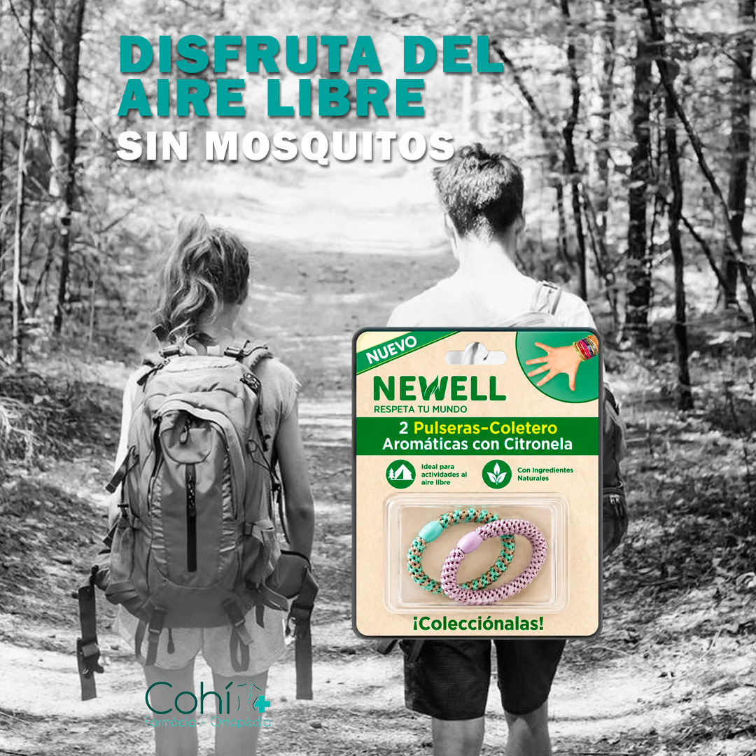 NEWELL PULSERA-COLETERO CON CITRONELA 2 UNIDADES