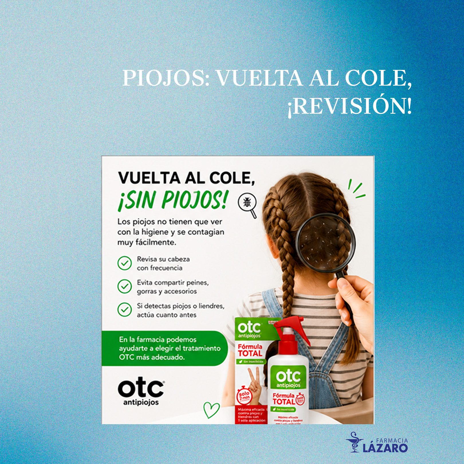 Piojos: vuelta al cole