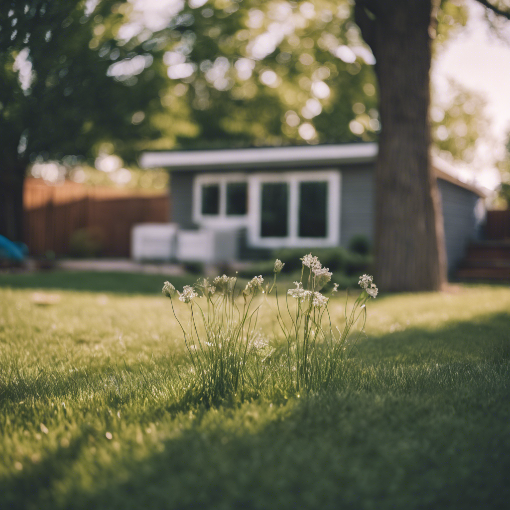Modern backyard in O'Fallon