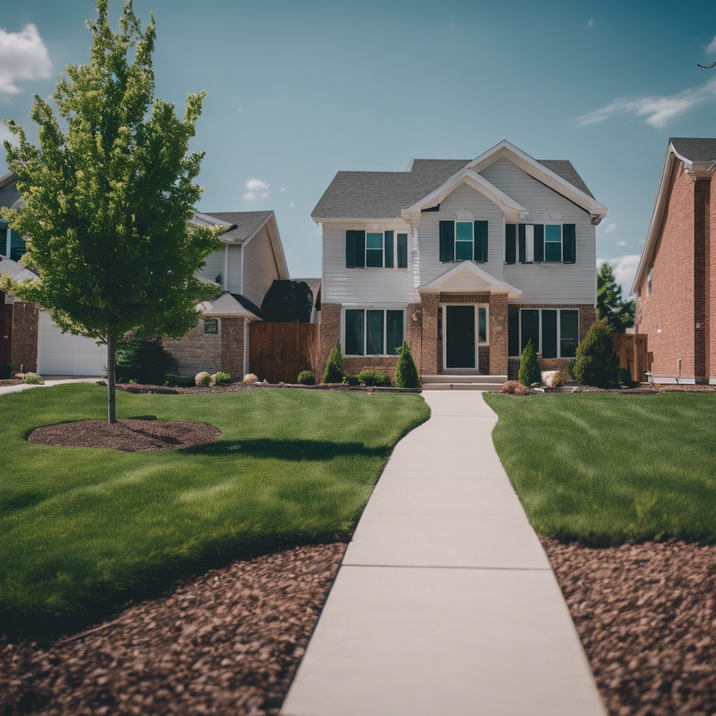 Modern front yard in O'Fallon