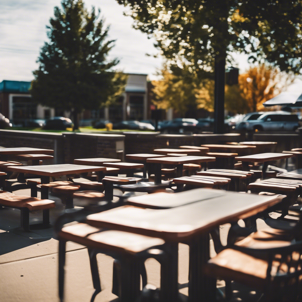 Modern outdoor seating in O'Fallon