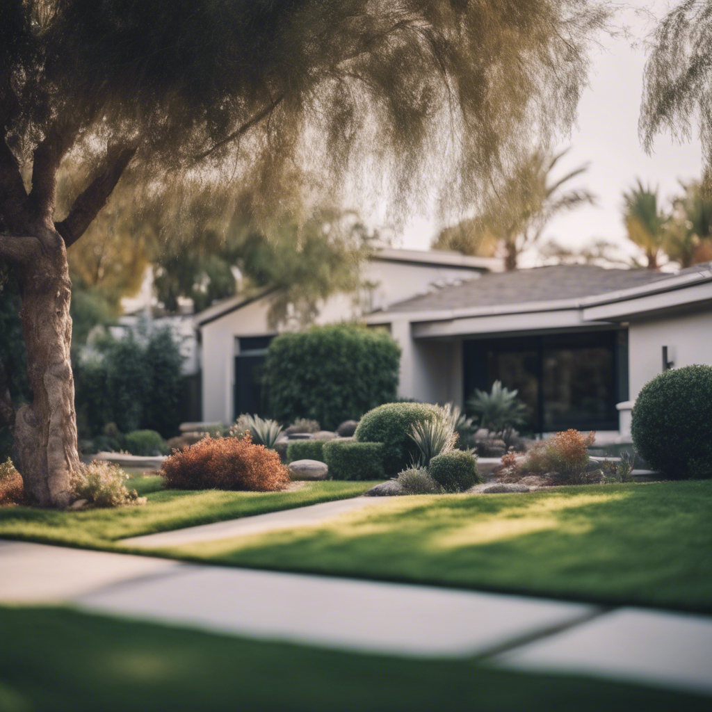 Modern front yard in Arcadia