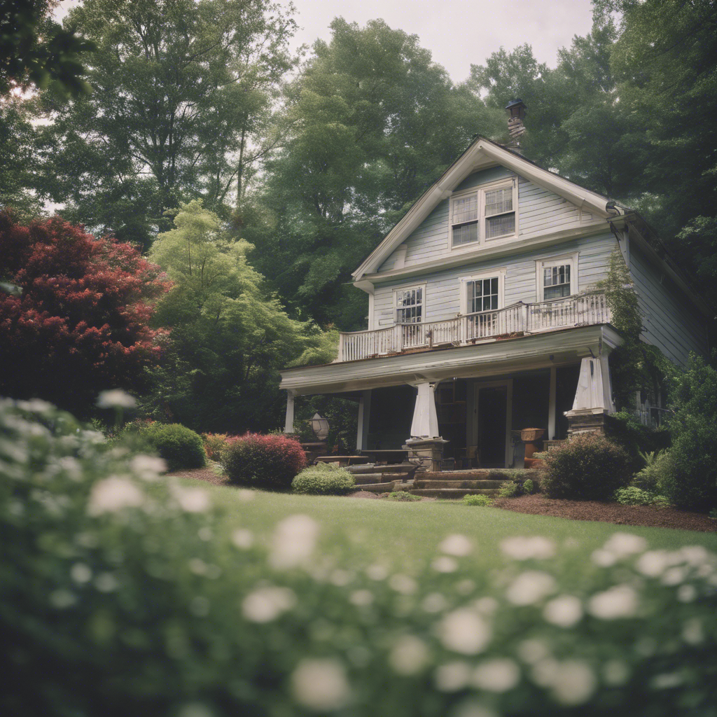 Cottage back yard in Asheville