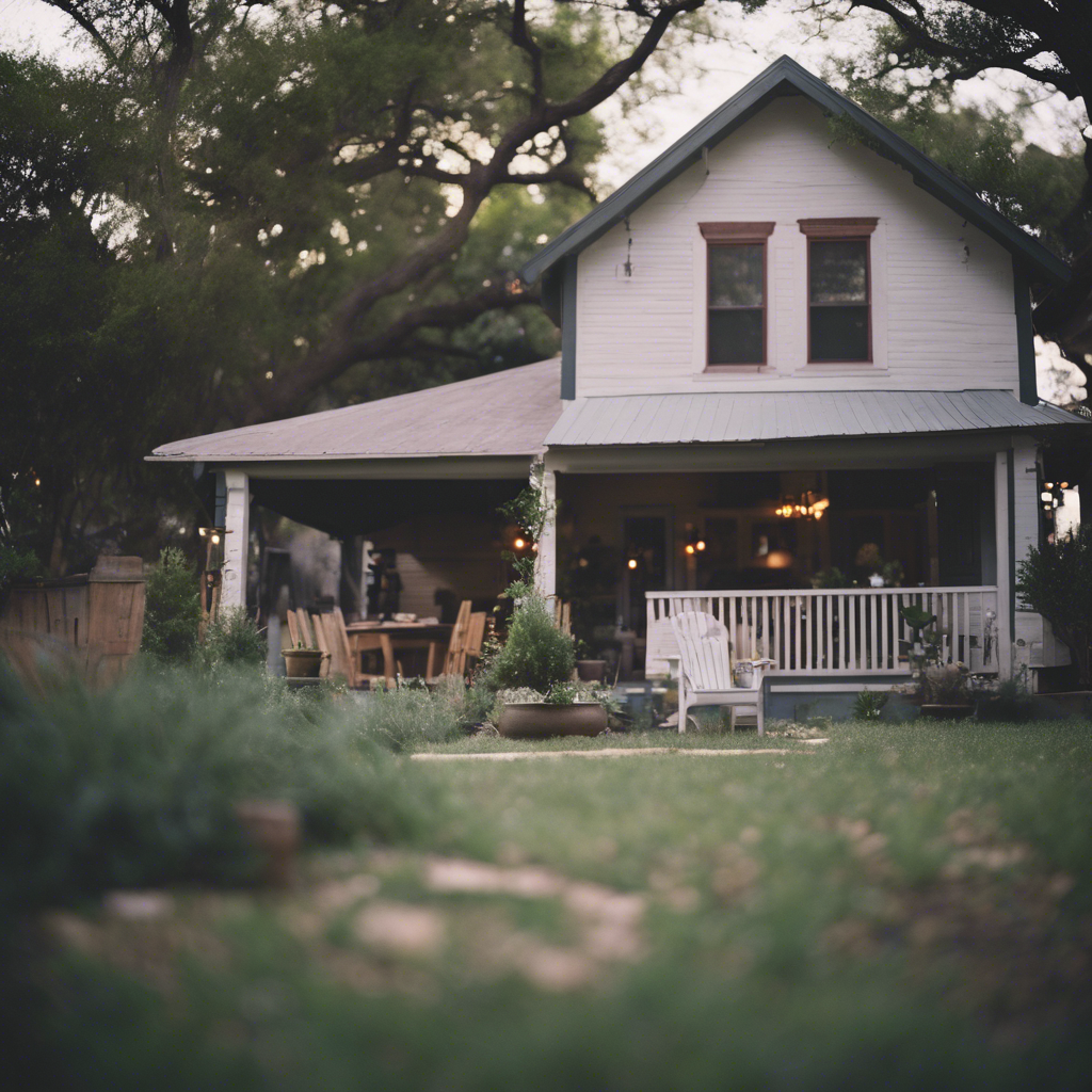 Cottage Back Yard in Austin