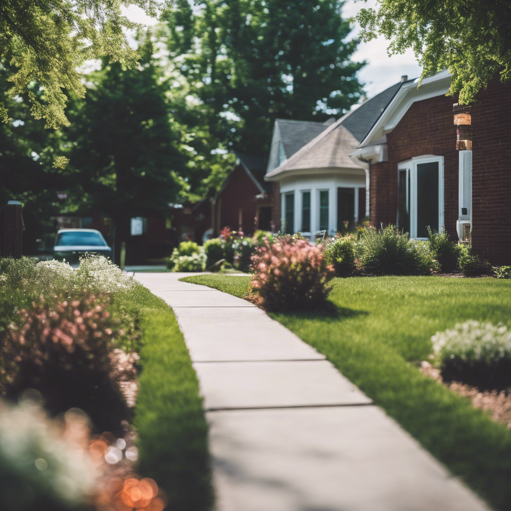 Modern front yard in Bloomington