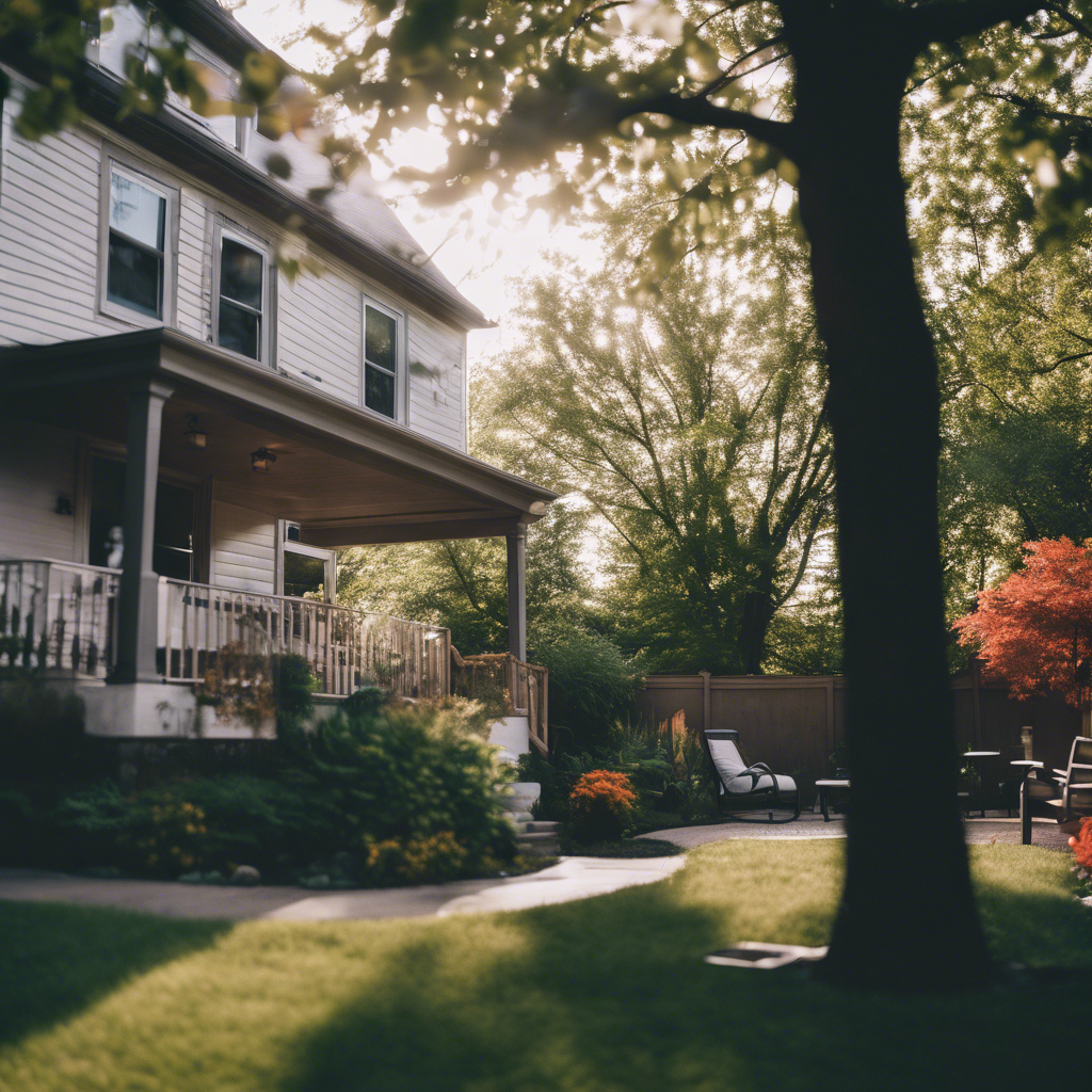 modern back yard in Buffalo