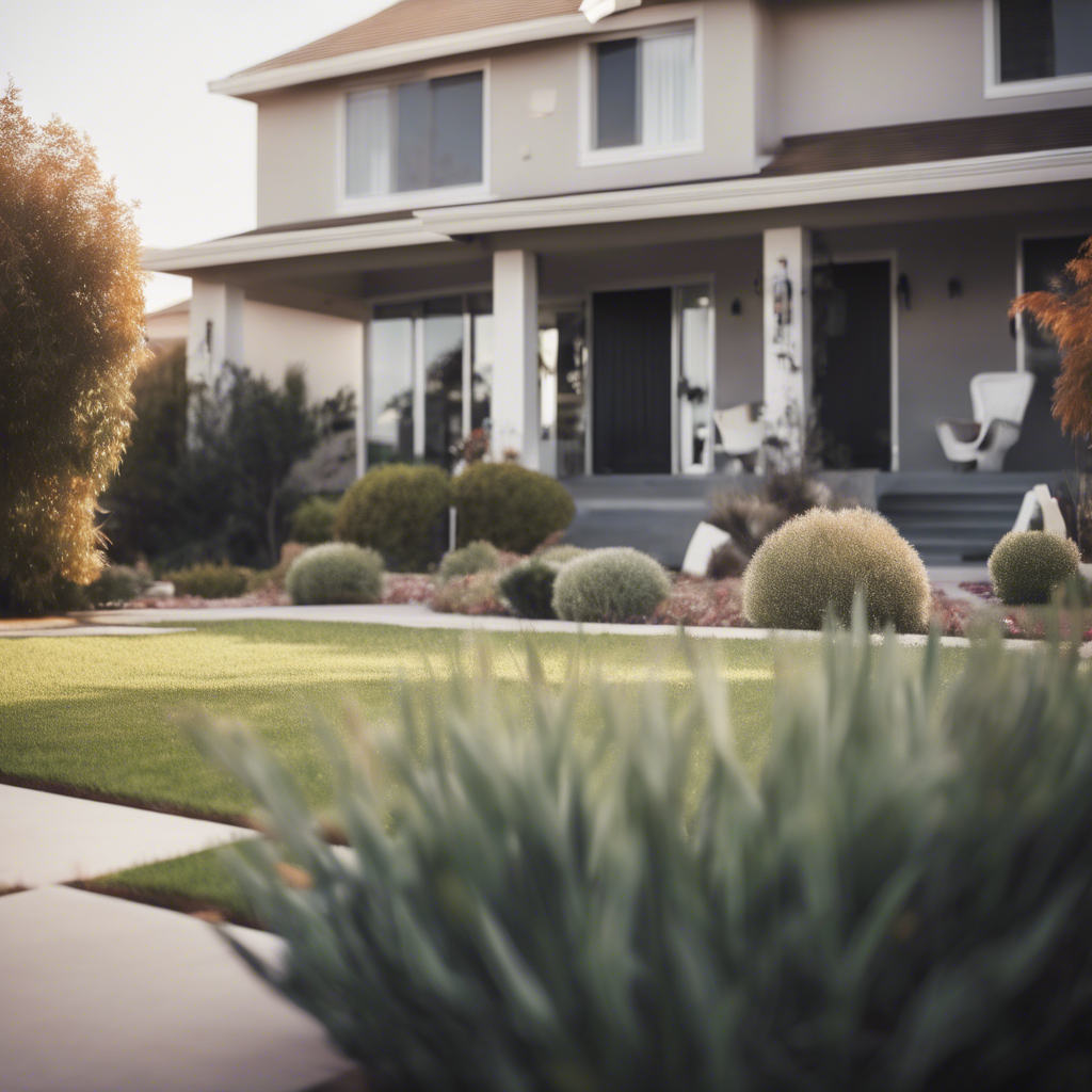 Modern Front Yard in Ceres
