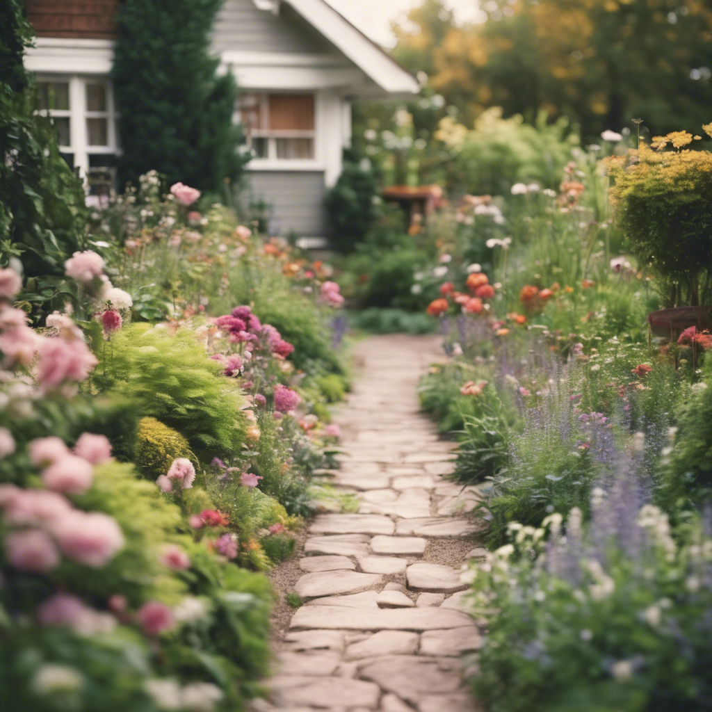 Cottage garden pathway in Champaign