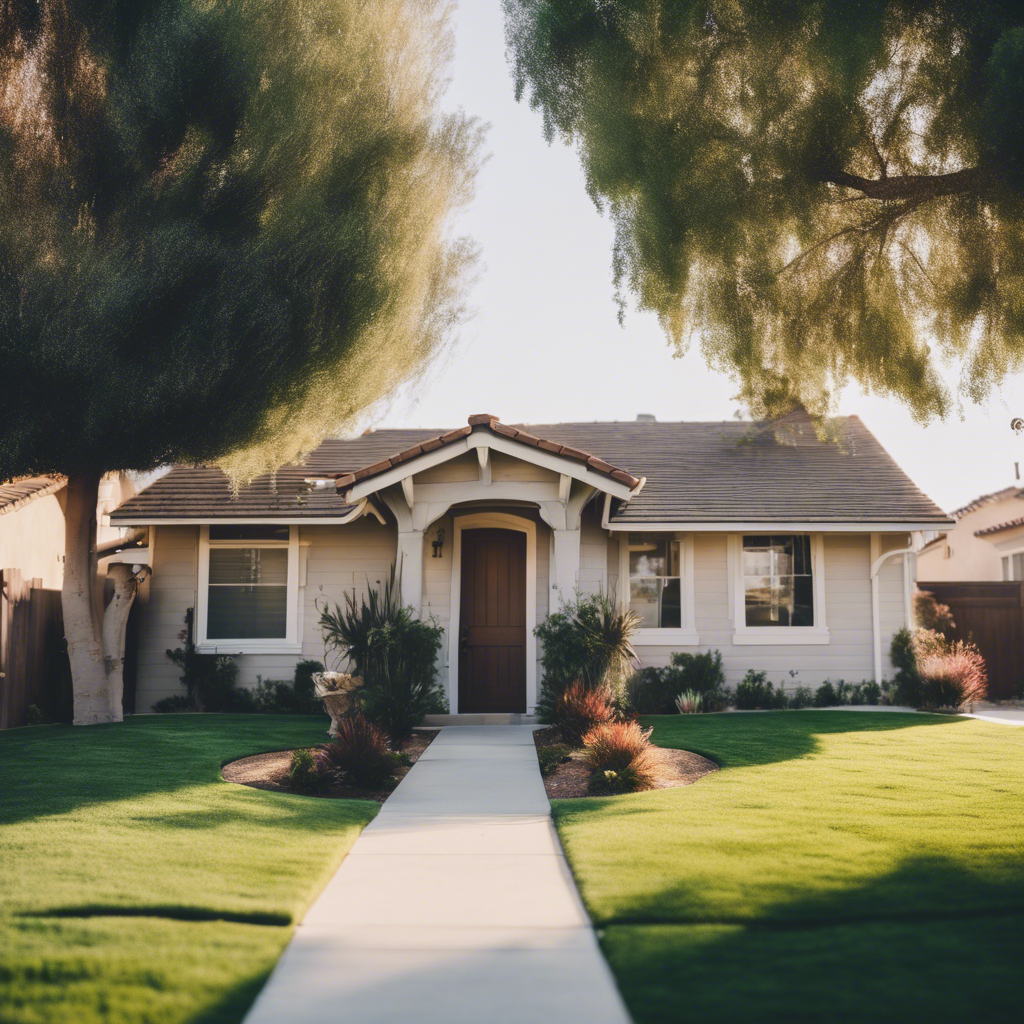 Cottage front yard in Chino Hills