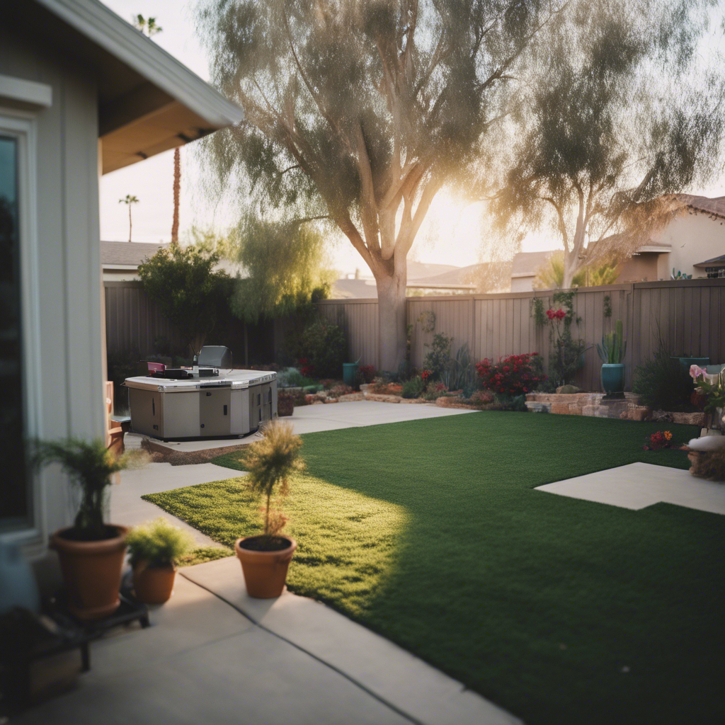 Modern back yard in Colton
