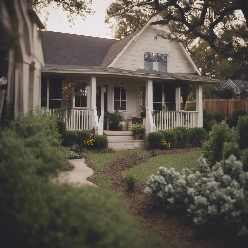 Cottage side yard in Conroe