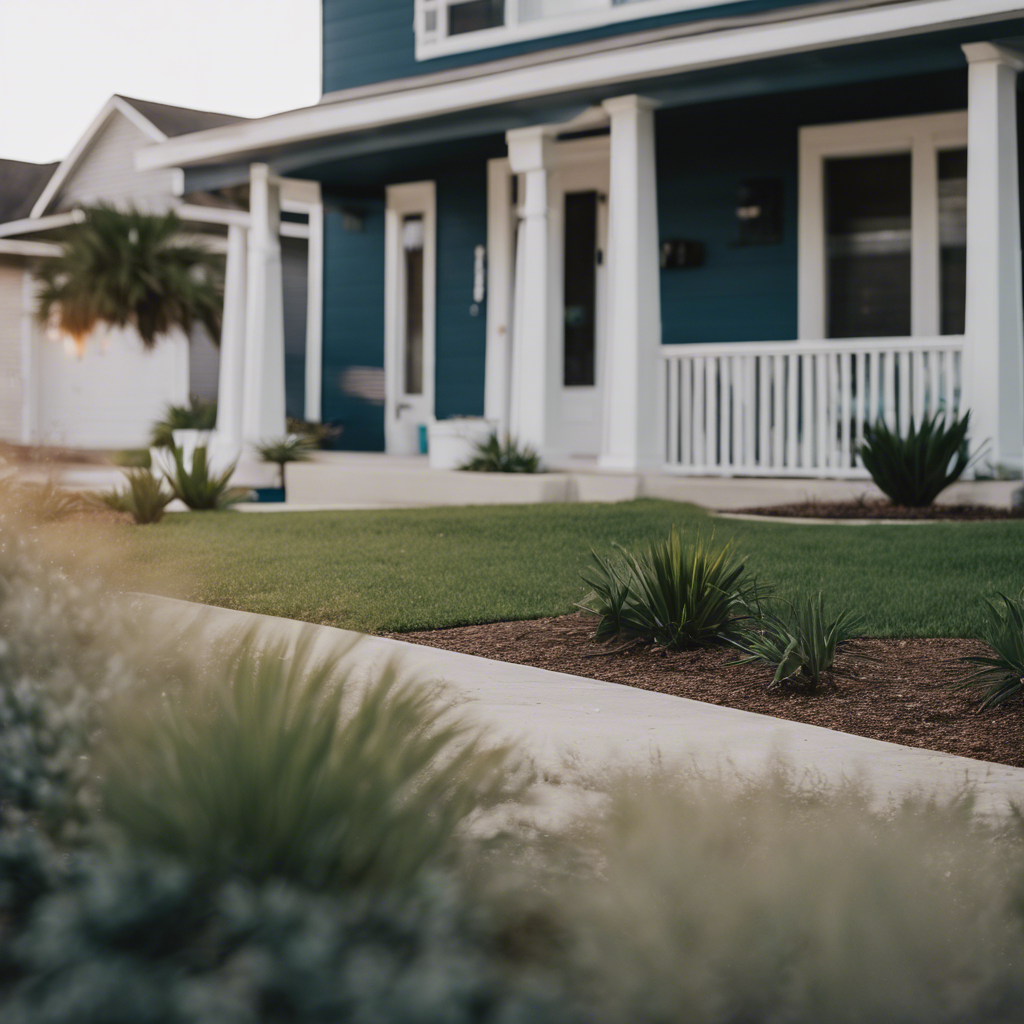 Modern Front Yard in Corpus Christi