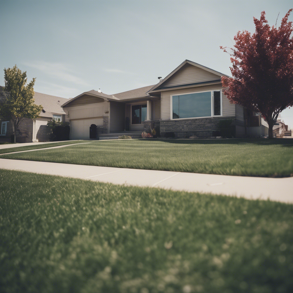Modern front yard in Council Bluffs