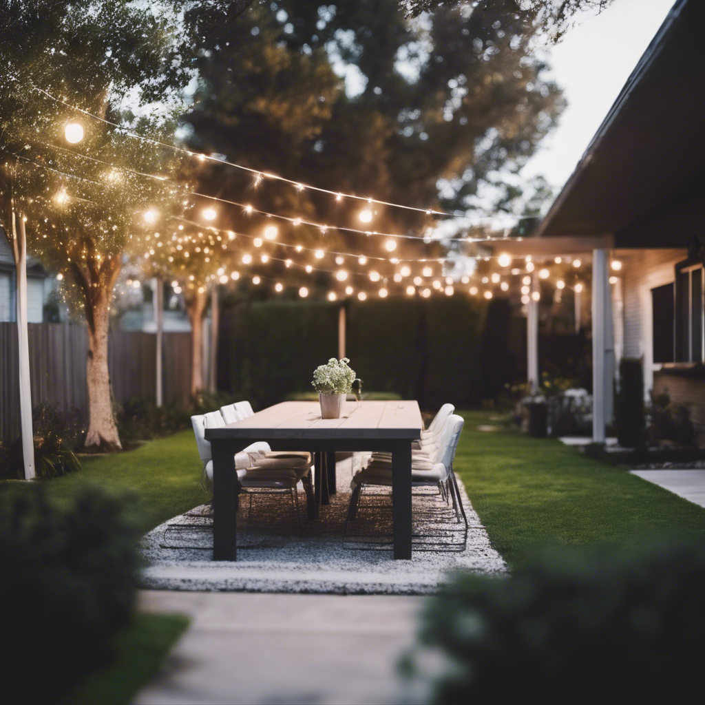 Modern back yard in Cypress