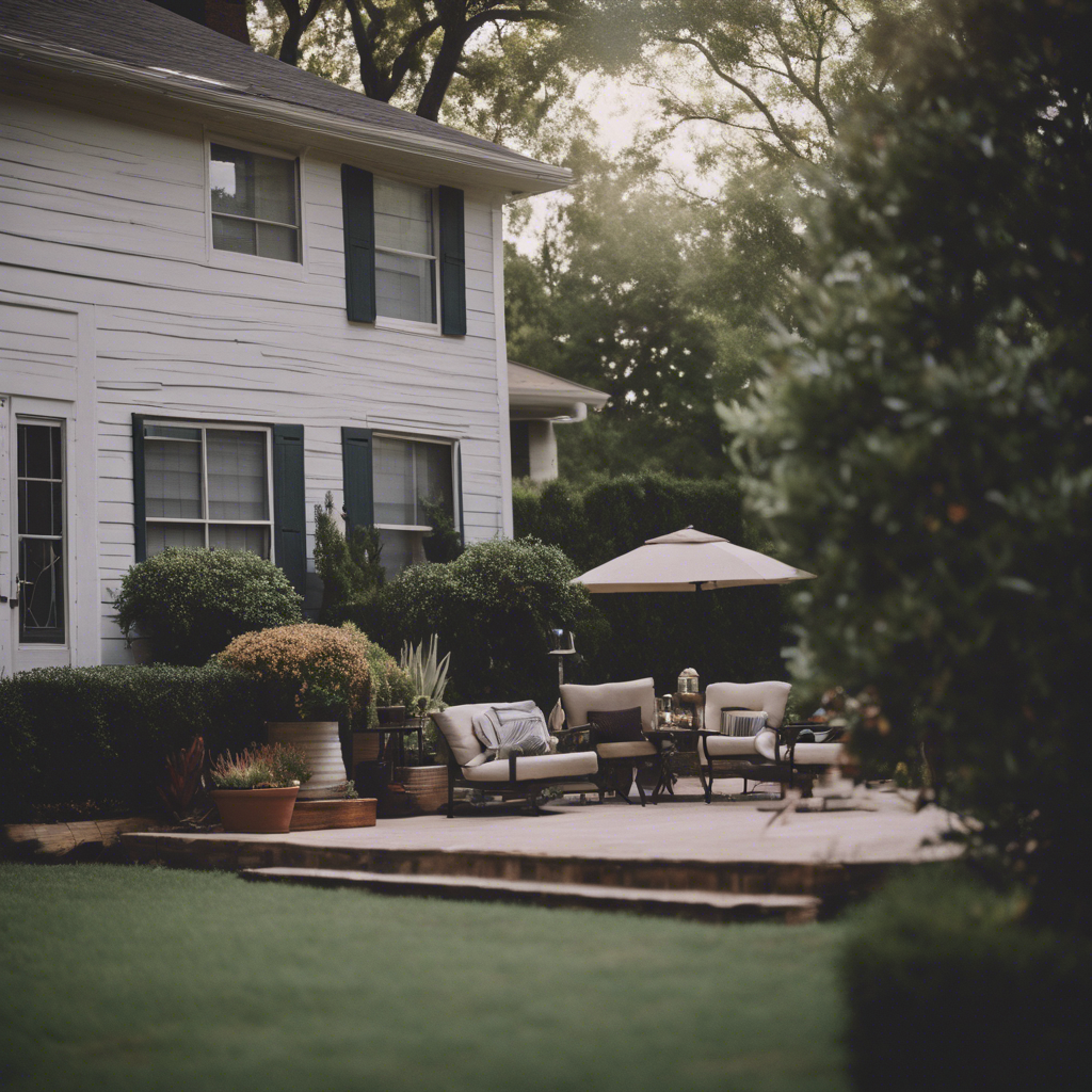 Cottage back yard in Dallas