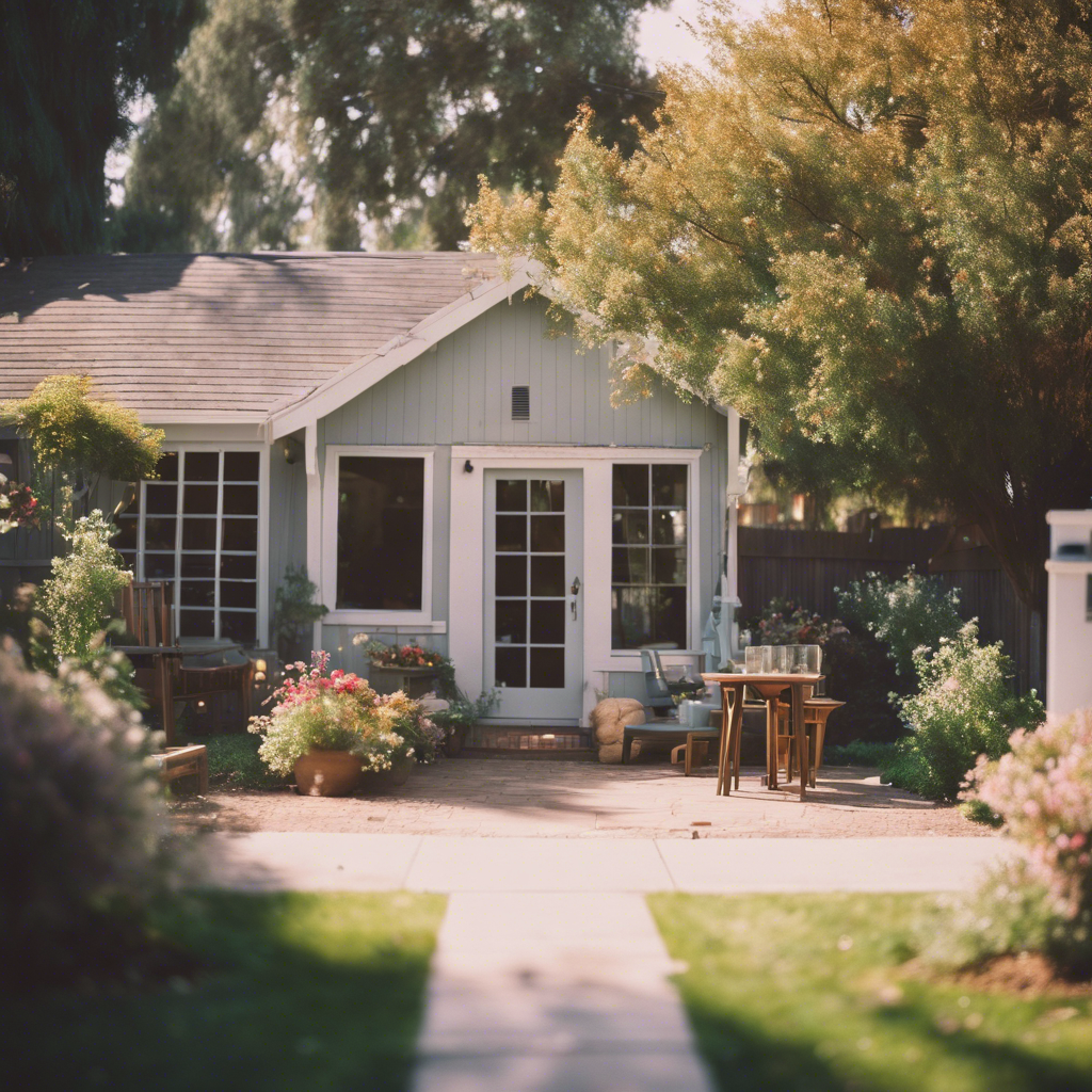 Cottage back yard in Davis