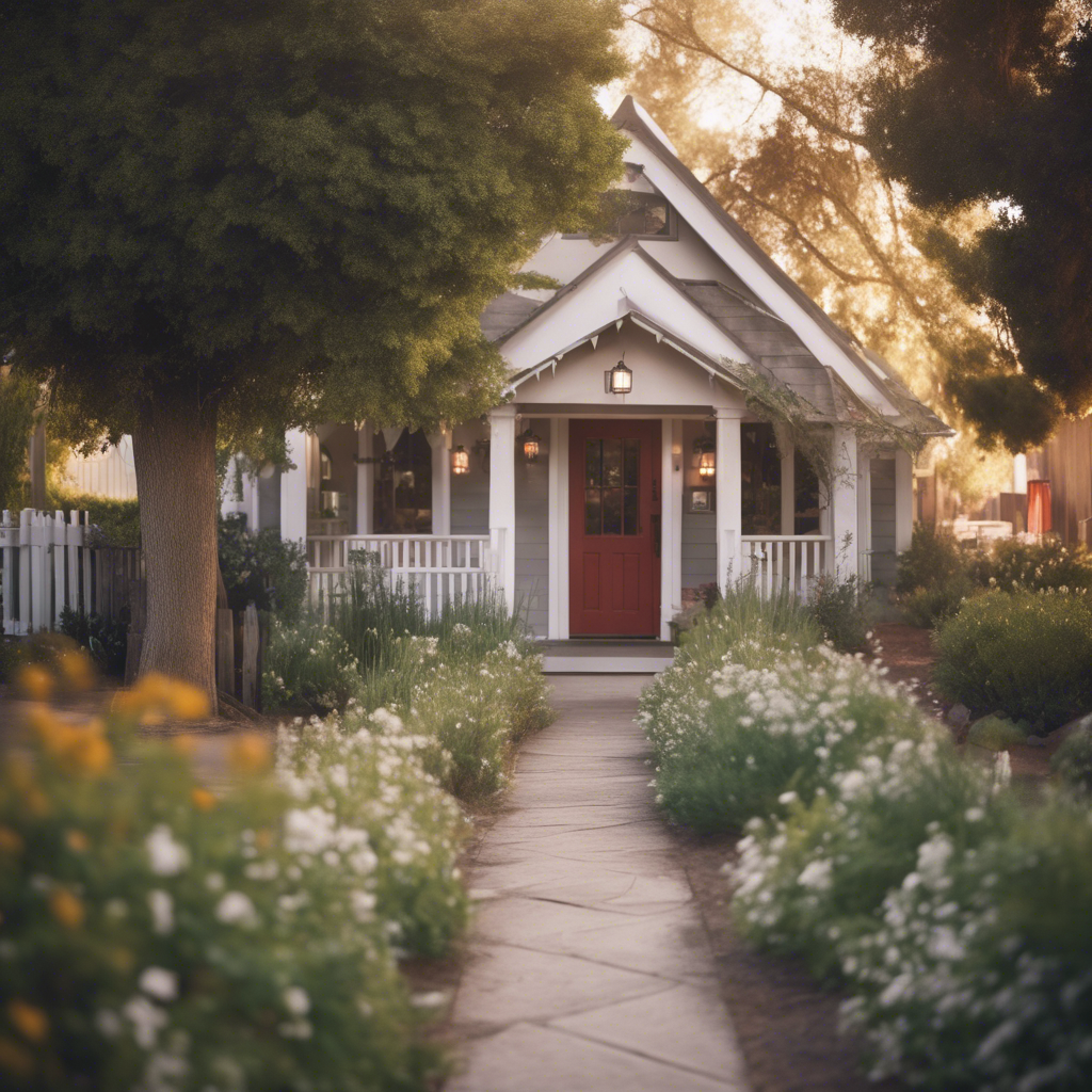 Cottage pathway in Davis