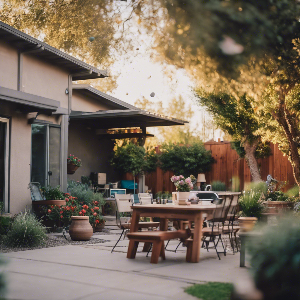 Modern back yard in Davis