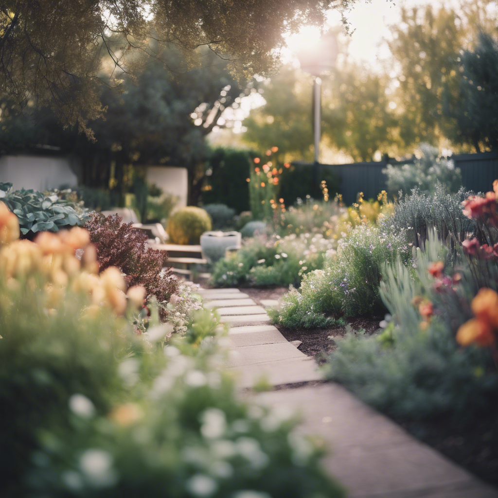 Modern garden in Davis