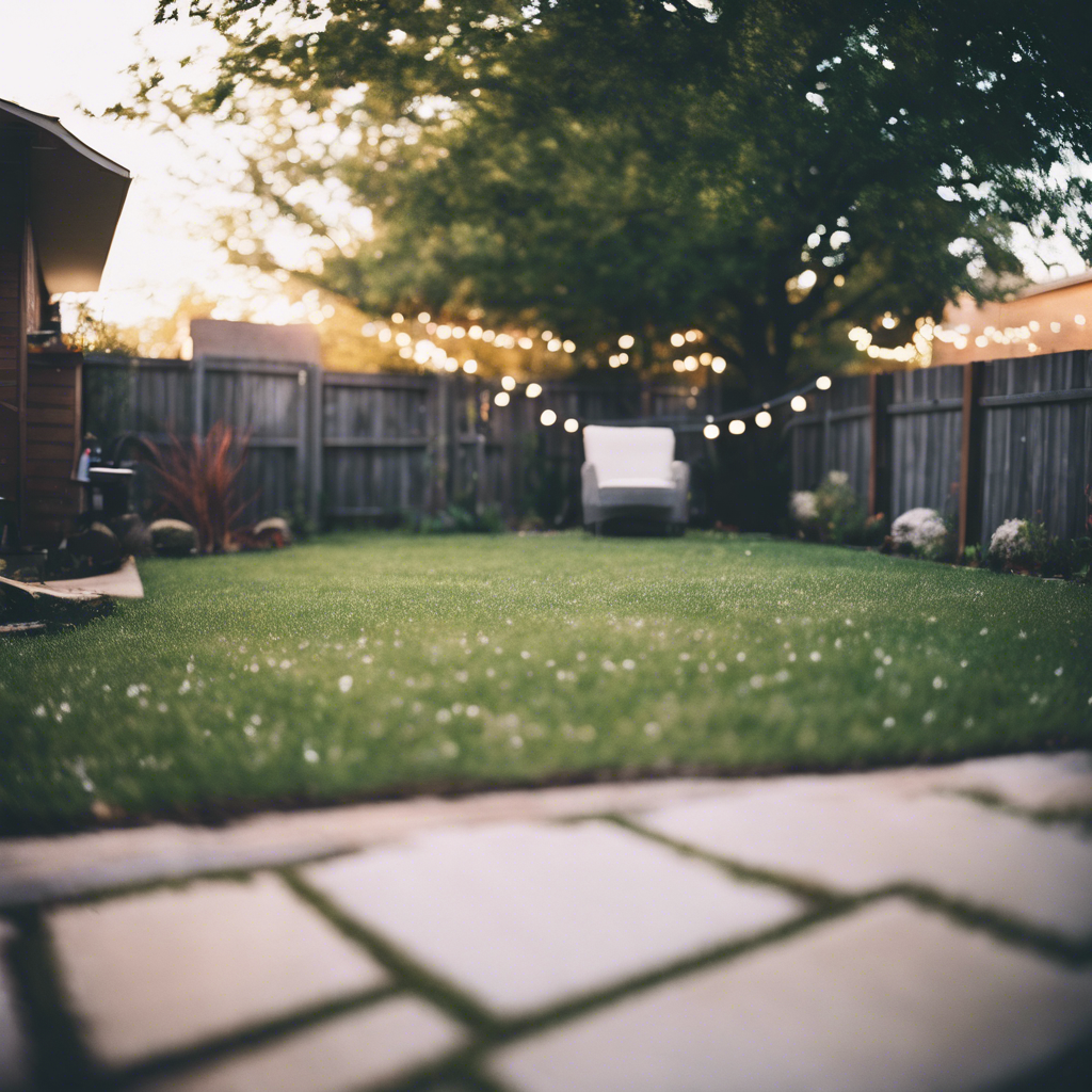Modern Back Yard in Denton