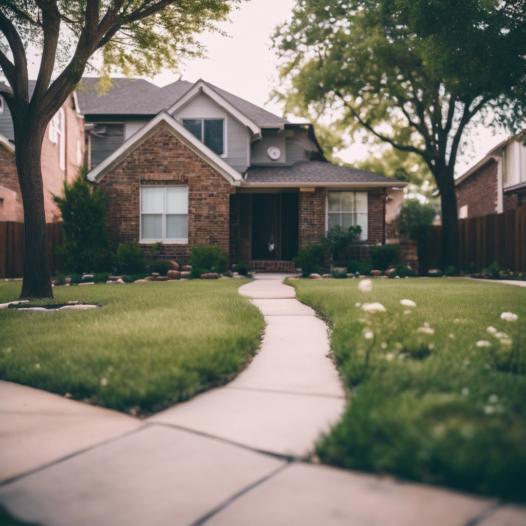Modern Front Yard in Denton