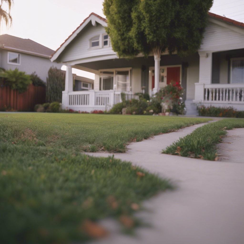 Cottage Front Yard in Downey