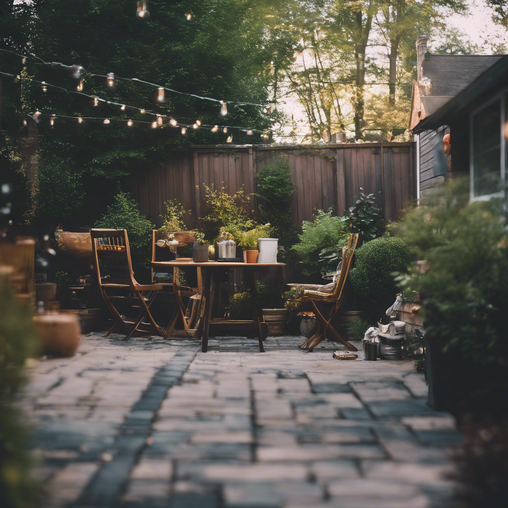 Modern back yard in Durham