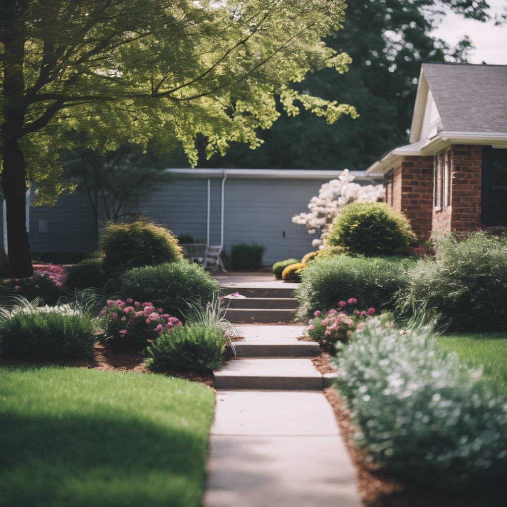 Modern front yard in Durham