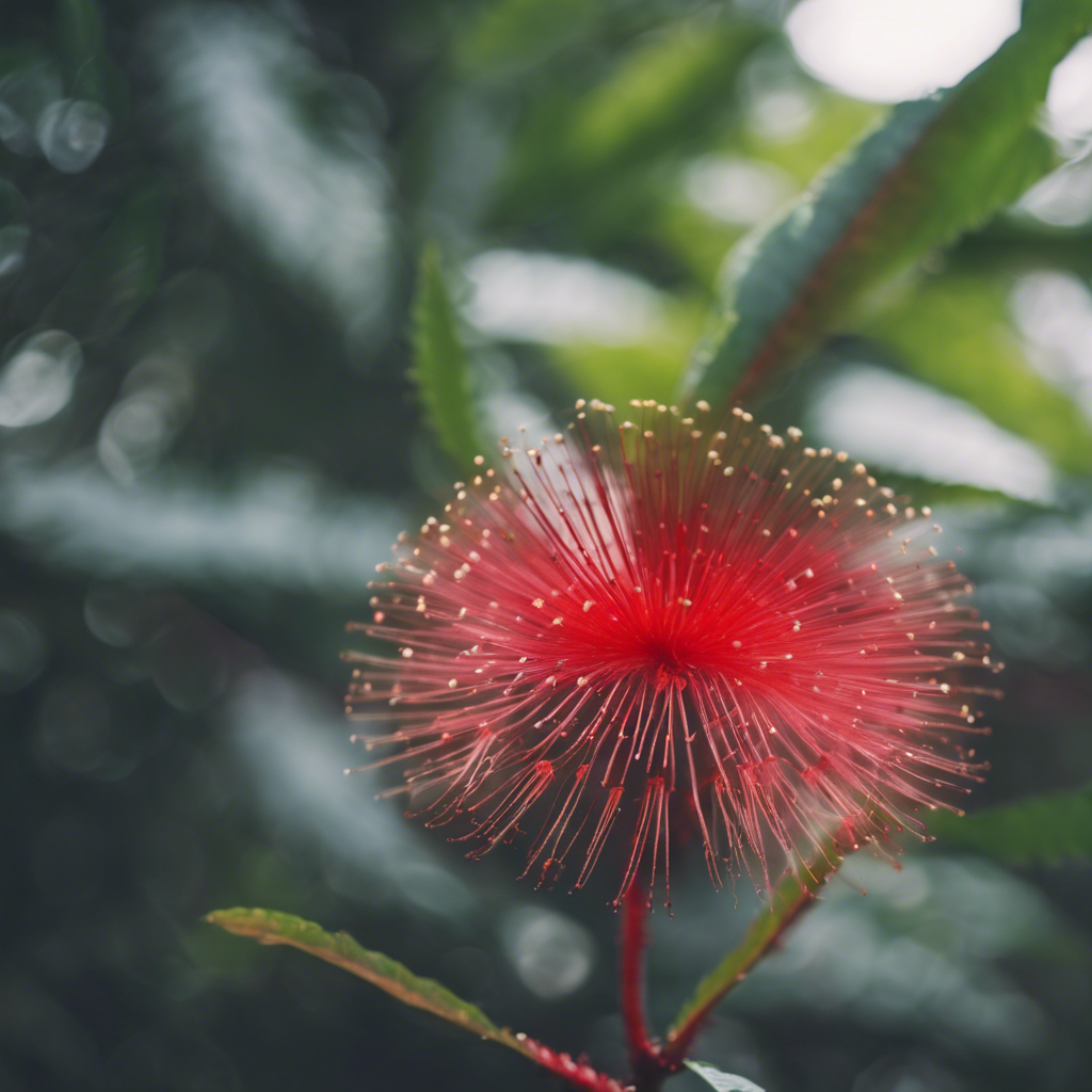 Dwarf Powderpuff (Calliandra haematocephala)