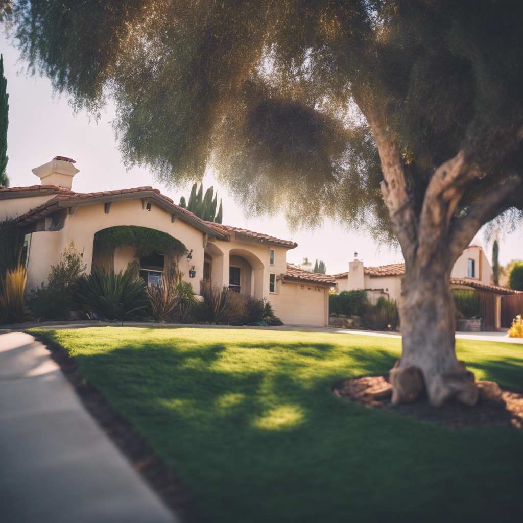 English front yard in Escondido