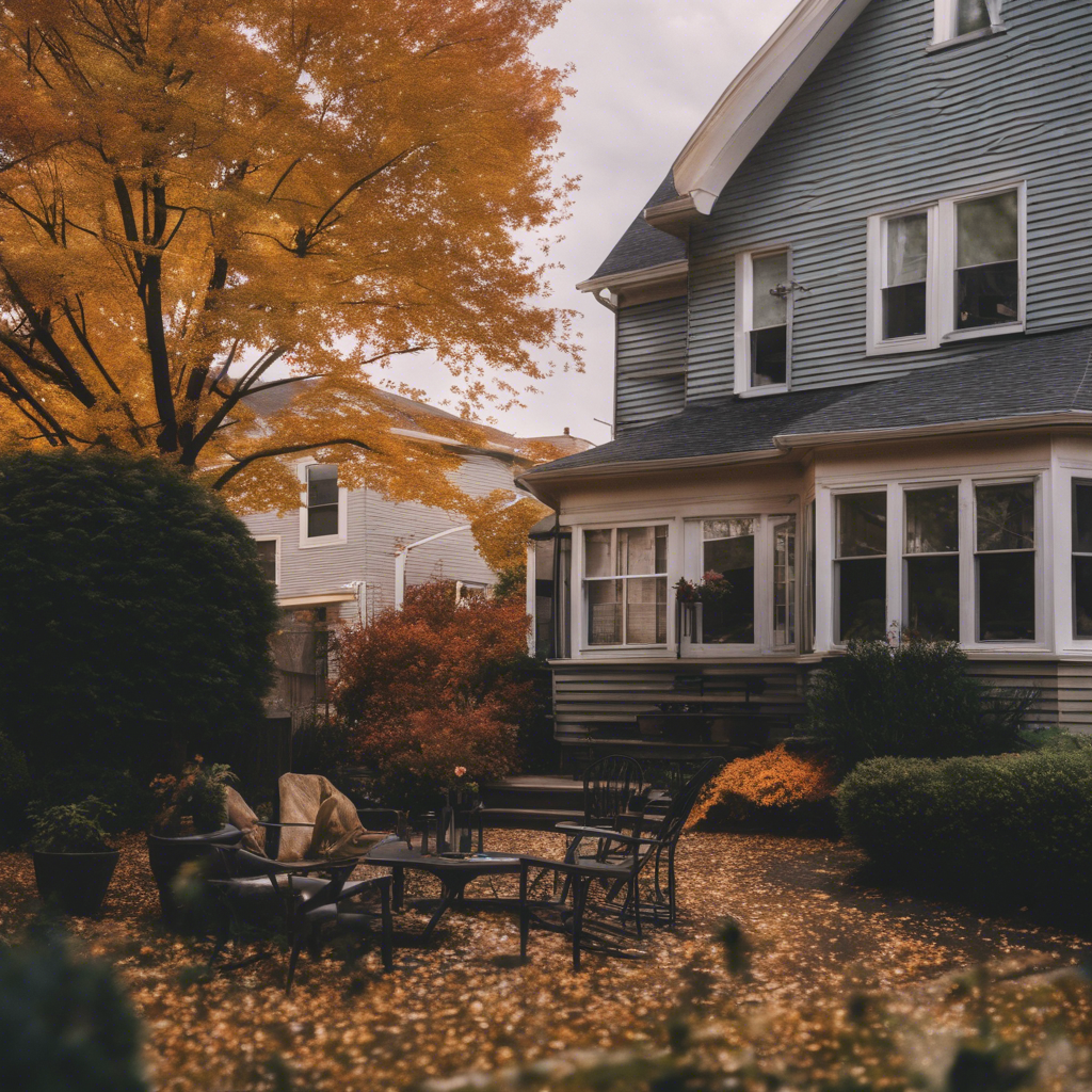 Modern Back Yard in Fall River