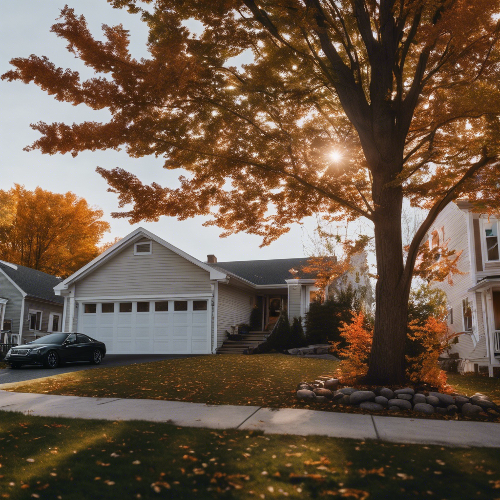 Modern Front Yard in Fall River