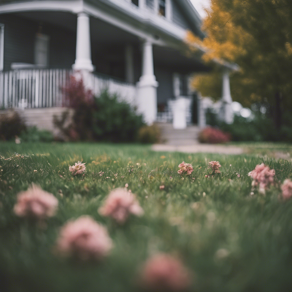 English front yard in Fargo