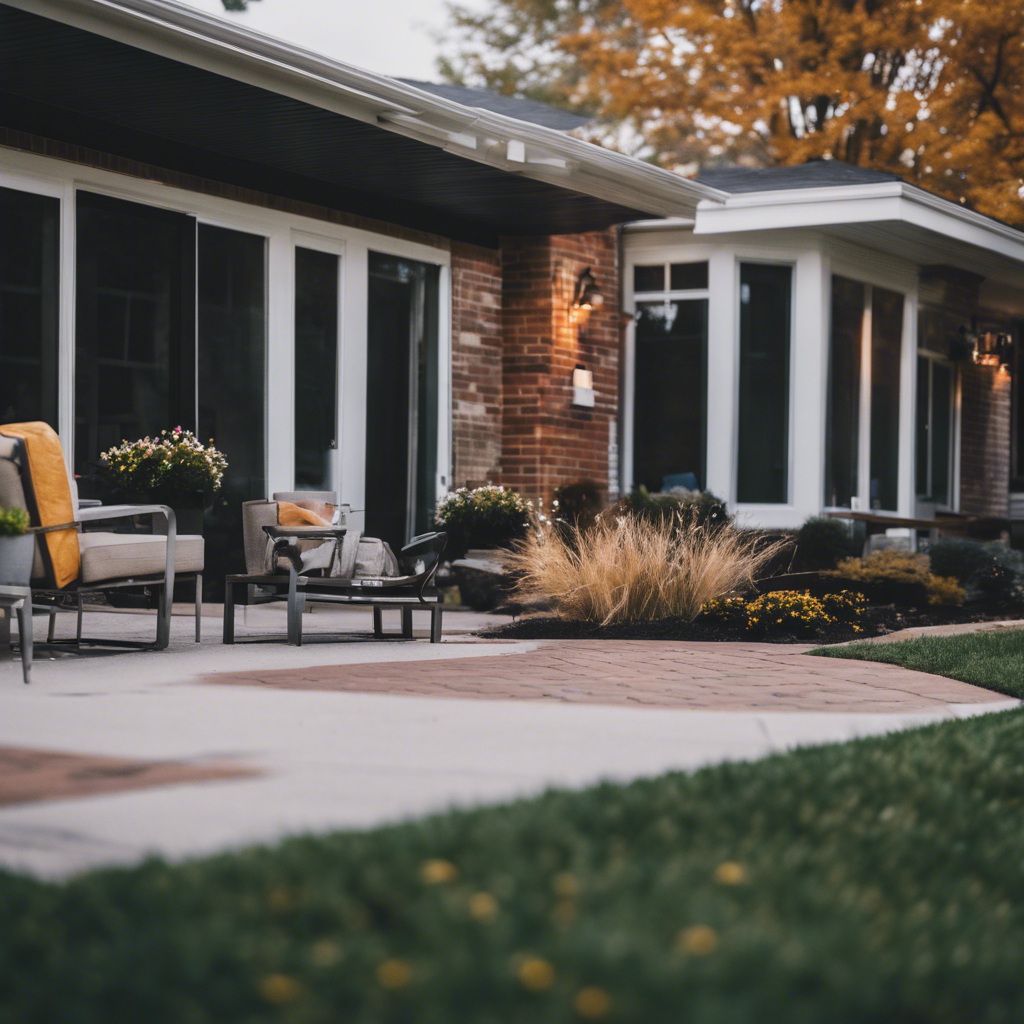Modern Back Yard in Fishers