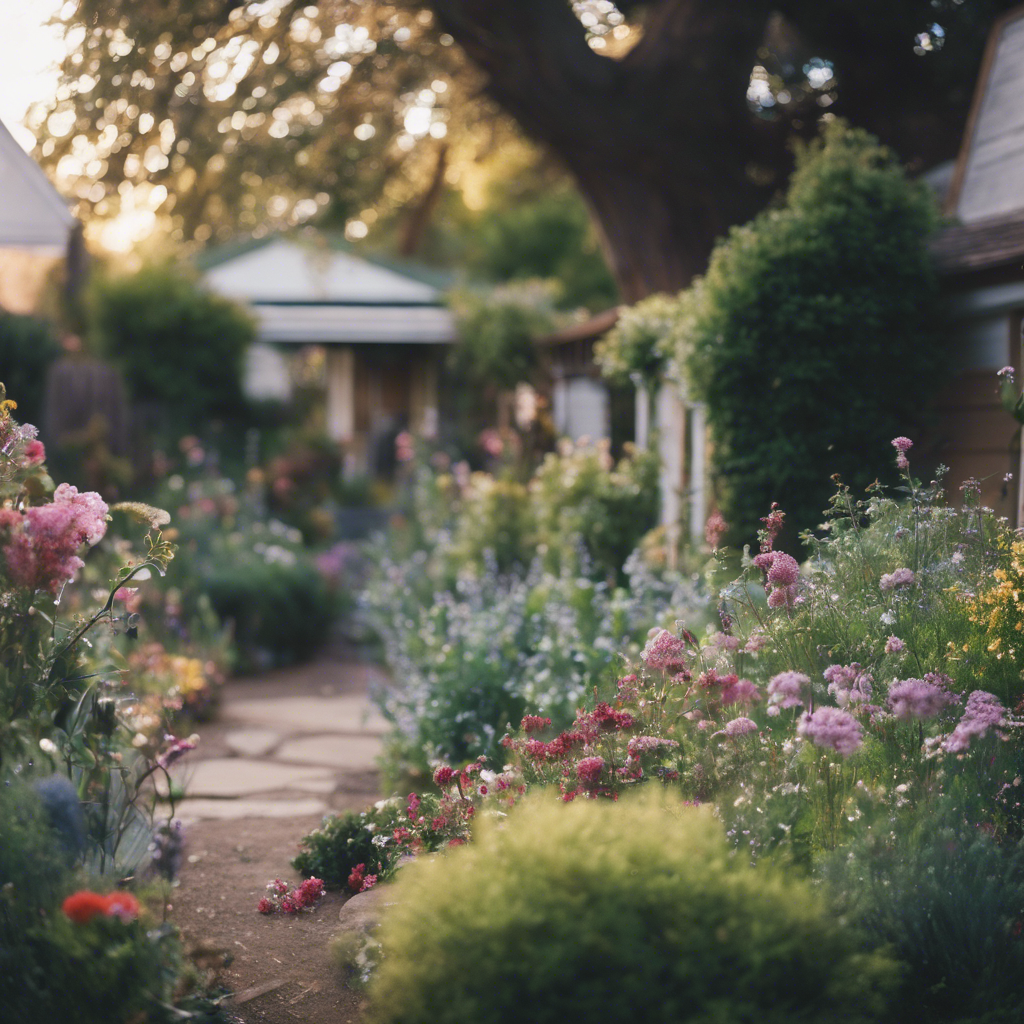 Cottage side garden in Folsom